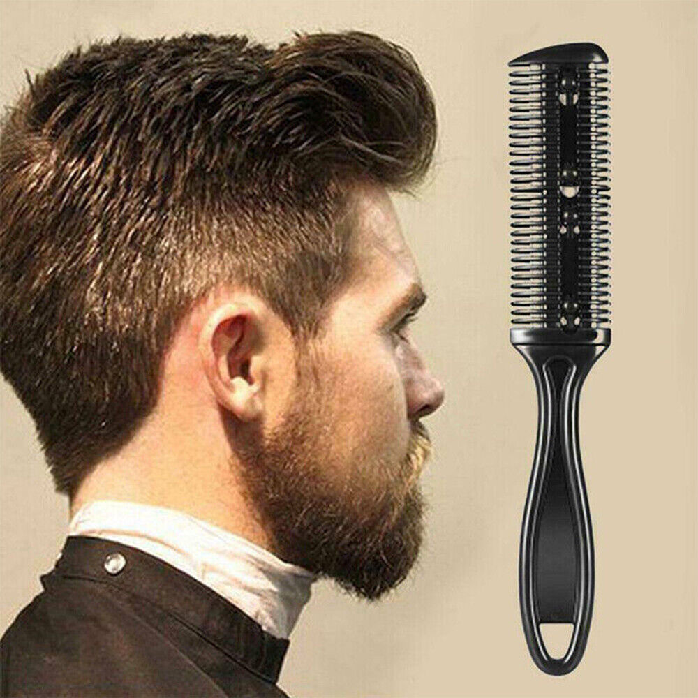 3Pcs Hair Thinning Cutting Trimmer Razor Comb with Blades Hair Cutter Comb Tools