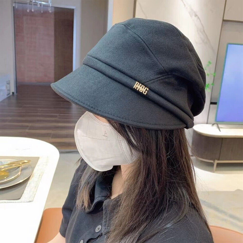 Women Visor Beret Hats Wind and Dust Proof Cotton Hat for Outdoor Fishing