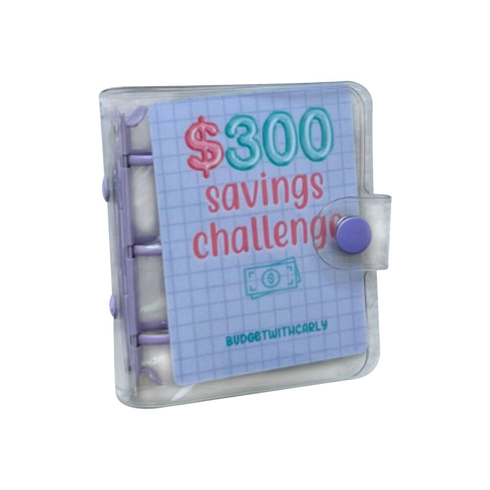 Mini Cash Envelope Challenge Binder Budget Binder Savings Book Save $1000-150