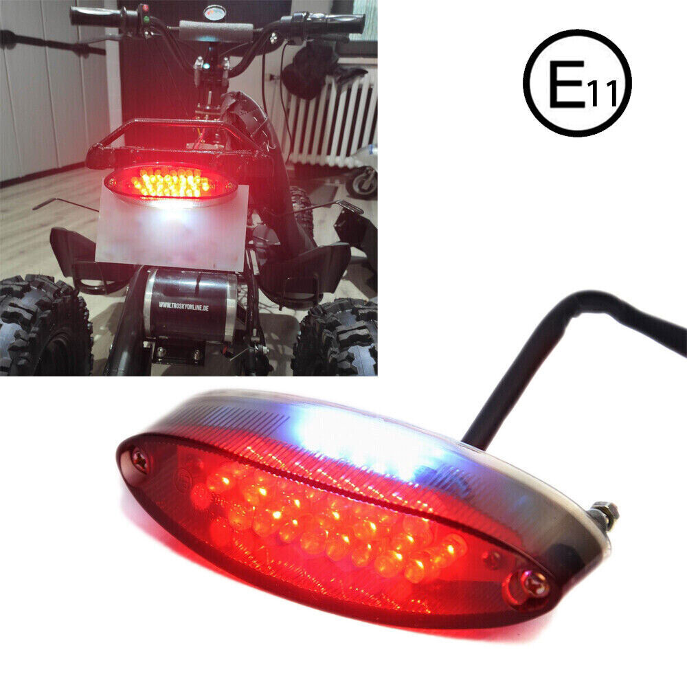 Universal LED Motorcycle License Plate Tail Brake Stop Tail Rear Light