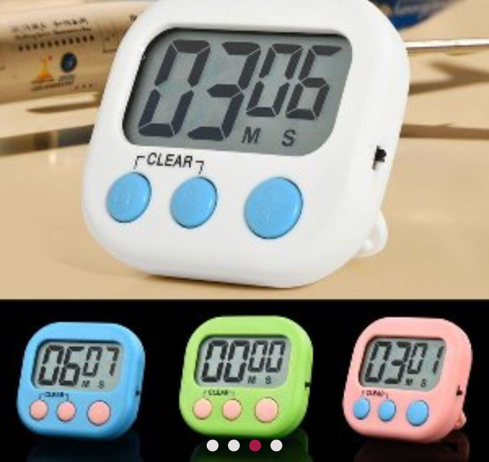 LARGE DIGITAL CLOCK COUNT DOWN TIMER MAGNETIC STICK COOK ALARM KITCHEN SPORT LCD