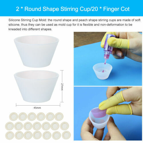 35Pcs Resin Mixing Cup Tools Kit DIY Resin Casting Painting Jewelry Making Kit