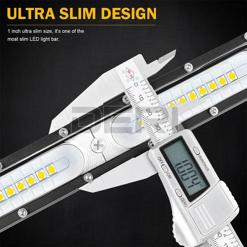 2x 7"inch Work Lights Flood LED Slim Light Bar Reverse 4WD SUV ATV 12V 24V 120W