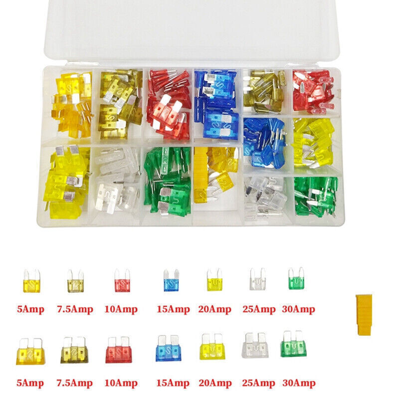 300PCS Car Blade Fuses Assortment Assorted Kit Blade Set Auto Truck Automotive