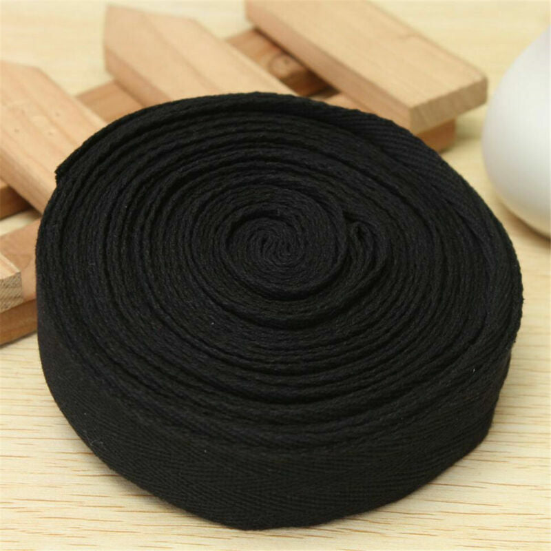 10Mx25mm Cotton Webbing Herringbone Twill Tape Sewing Strap For DIY Apron Cloth