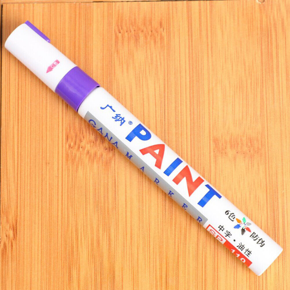 Waterproof Paint Pen Marker 12 Colours For Car Tyre Tire Metal Permanent Pen