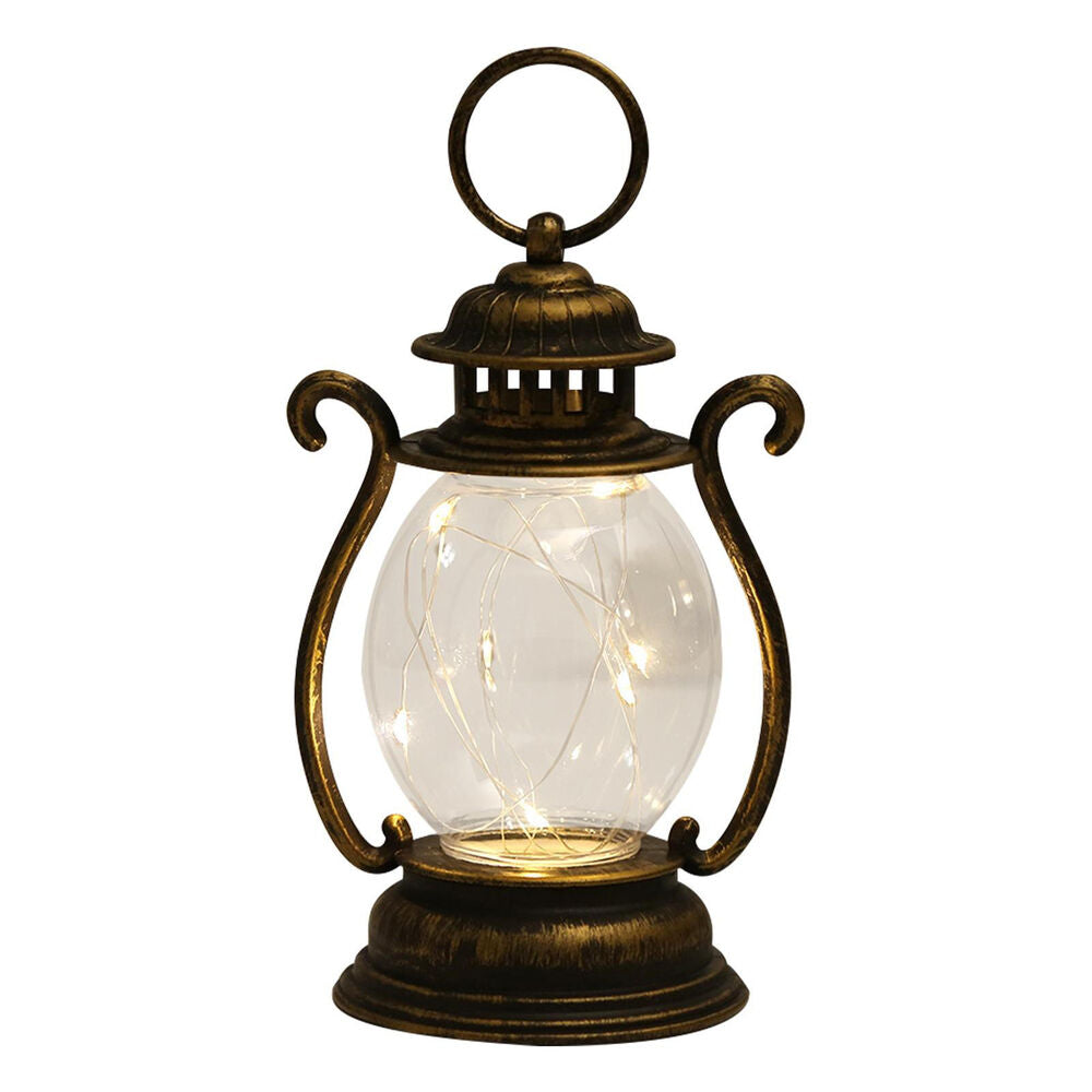 Led Lantern Retro Decorative Hanging Lantern Battery Operated Rustic Lantern