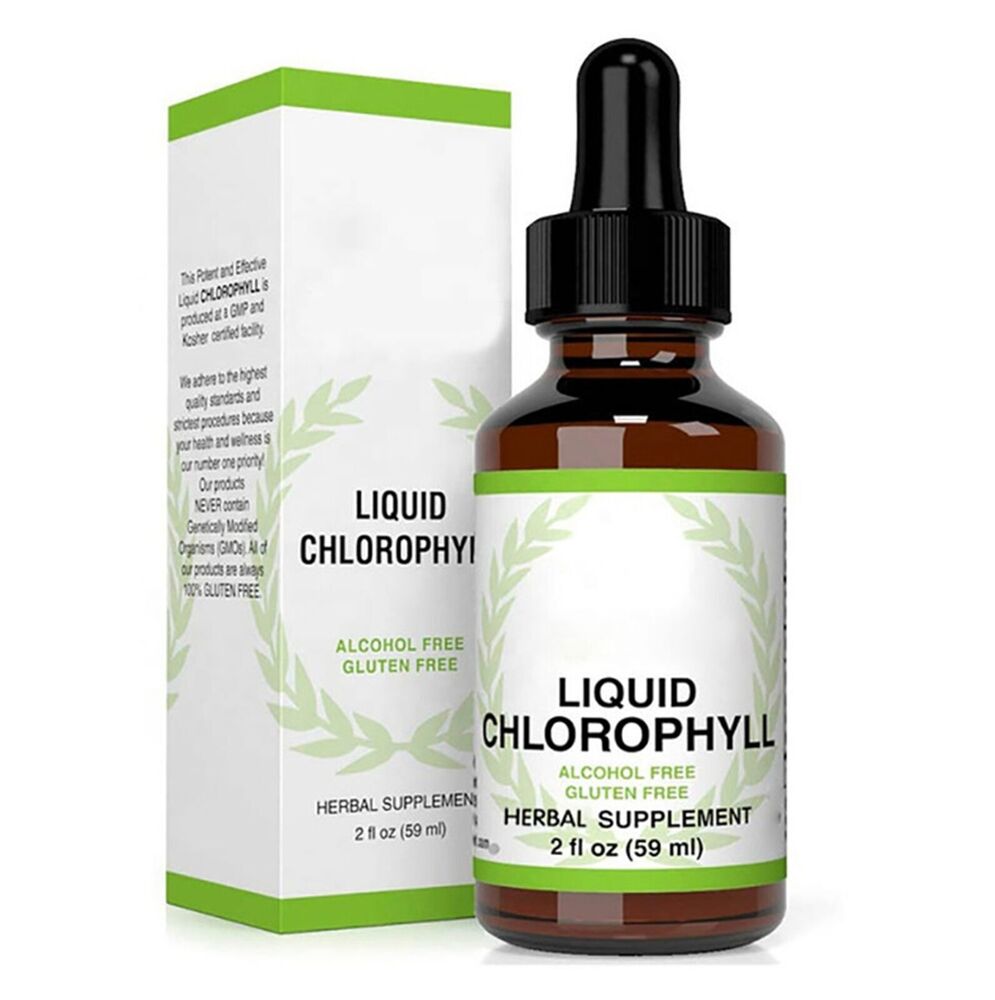 59ML Chlorophyll All-Natural Extract Liquid Drops Water Soluble Mint Flavour