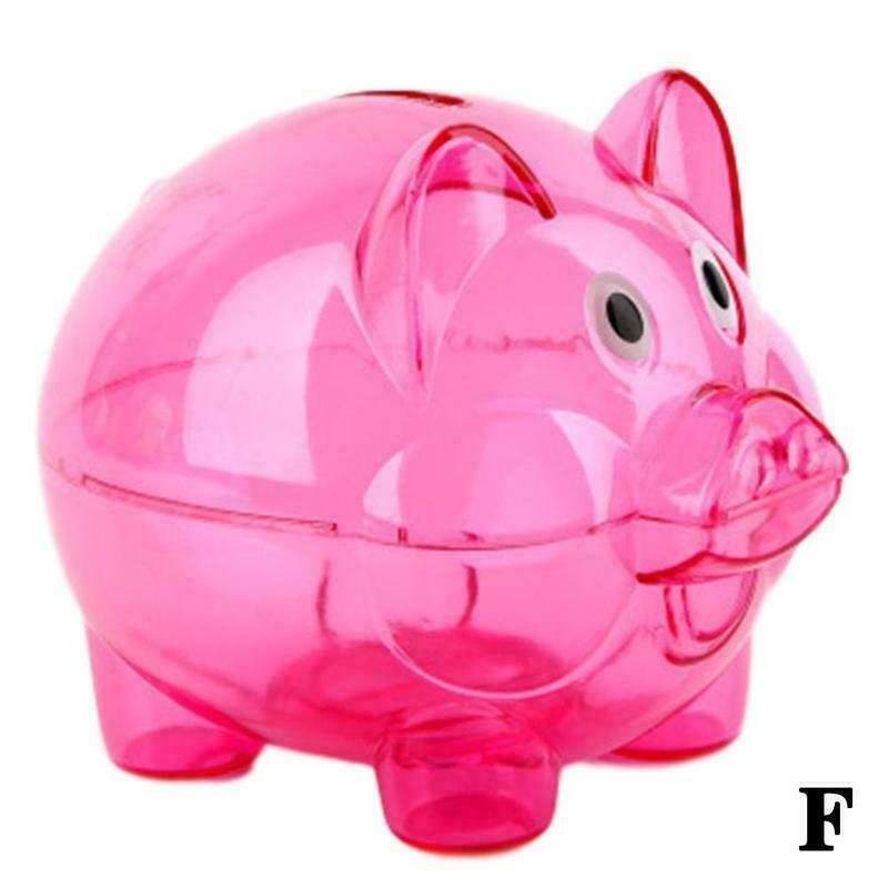 Piggy Bank Money Box Saving Cash Fun Gift Plastic quality high Pig Y0C1