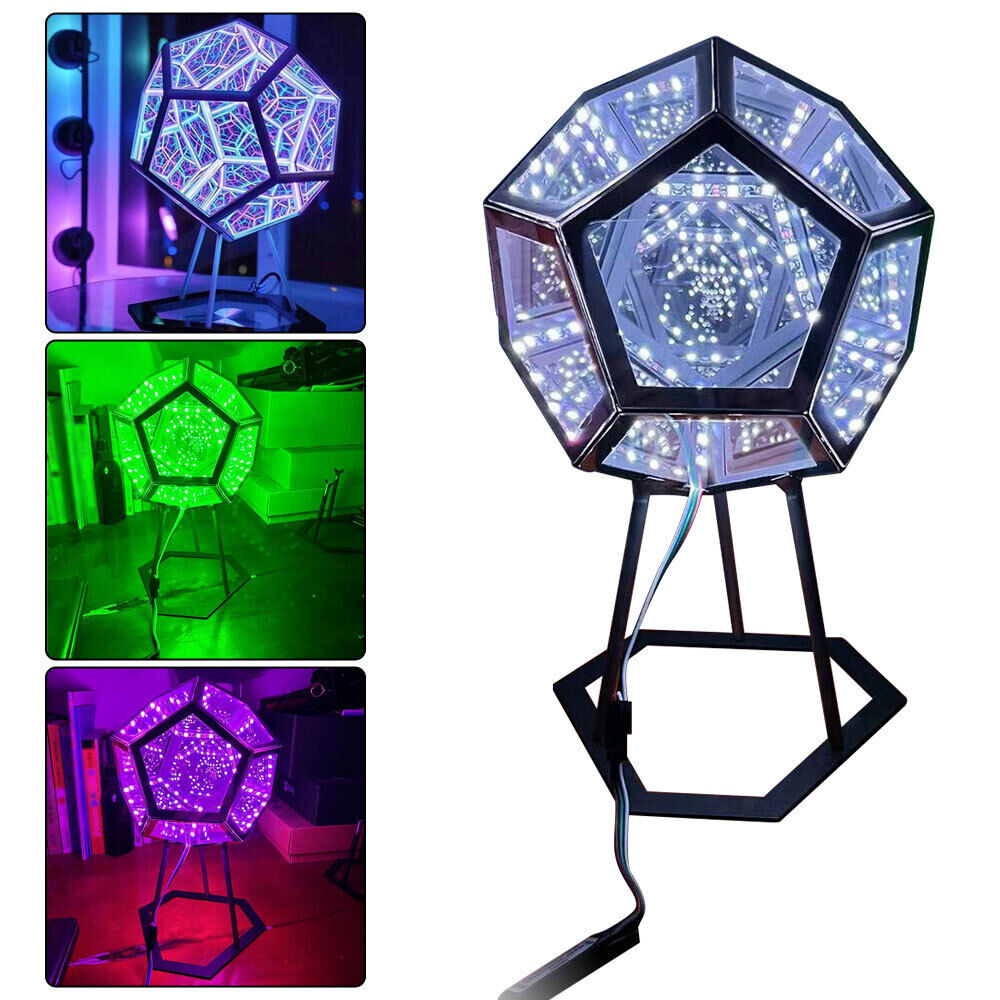 Infinity Dodecahedron Color Art Night Light LED Party Atmosphere Lamp Home Decor