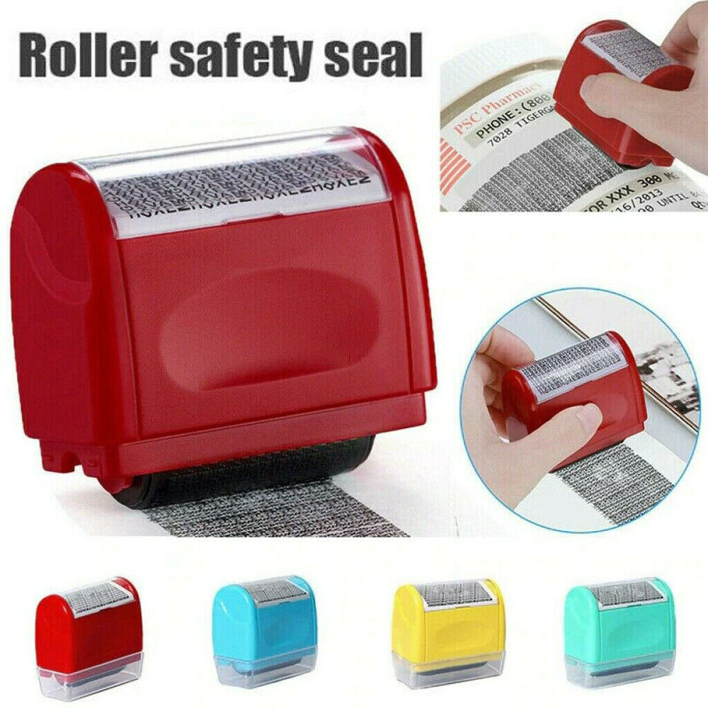 Wide Roller Stamp Identity Theft Stamp Perfect for Privacy Protection Leakage