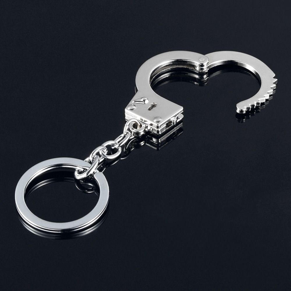 Gadget Key Craft Metal Keyfob Gift Handcuffs Mini Size Keyring Keychain