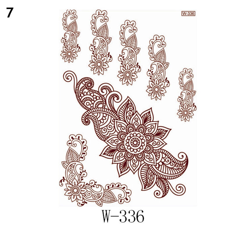 Temporary Tattoos Sticker Red Classic Henna Tattoo Tattoo Sticker Body Art 1pc