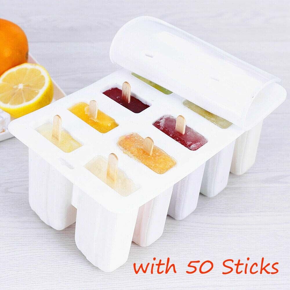 Silicone Ice Mould Cream Block Molds icy Pole Jelly Pop Popsicle Maker 10 Frozen