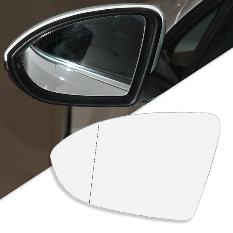 Left Mirror Glass for VW GOLF MK7 MK7.5 2013~2018 with Heated Convex Base Plate