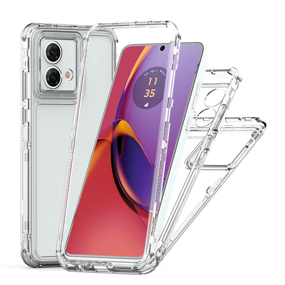 For Motorola Moto G84 G54 G34 G24 G14 G04 G53 Shockproof Clear Case TPU Cover