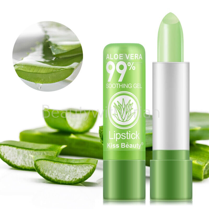 Women Aloe Vera Lip Color Changing Lipstick Long Lasting Moisturizing