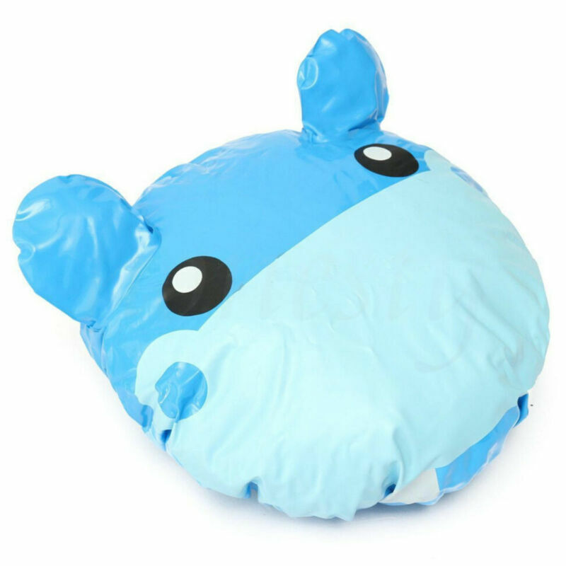 Funny Cartoon Animal Shower Cap Hat Bath Waterproof Kids Travel Hair Protector