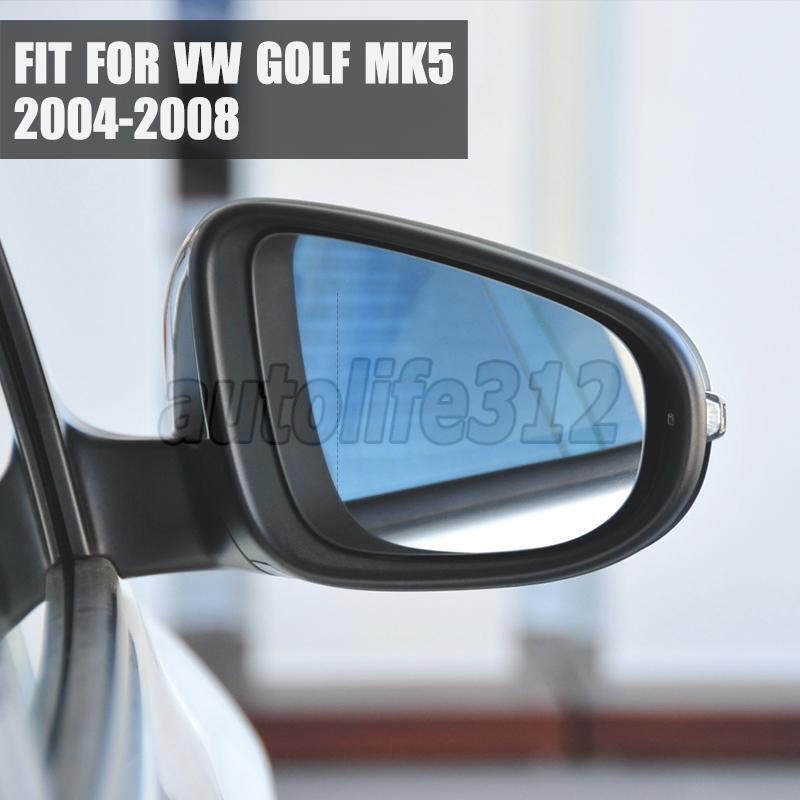 RIGHT DRIVER SIDE MIRROR GLASS RH FOR VW GOLF MK5 2004-2008 CONVEX HEATED PLATE