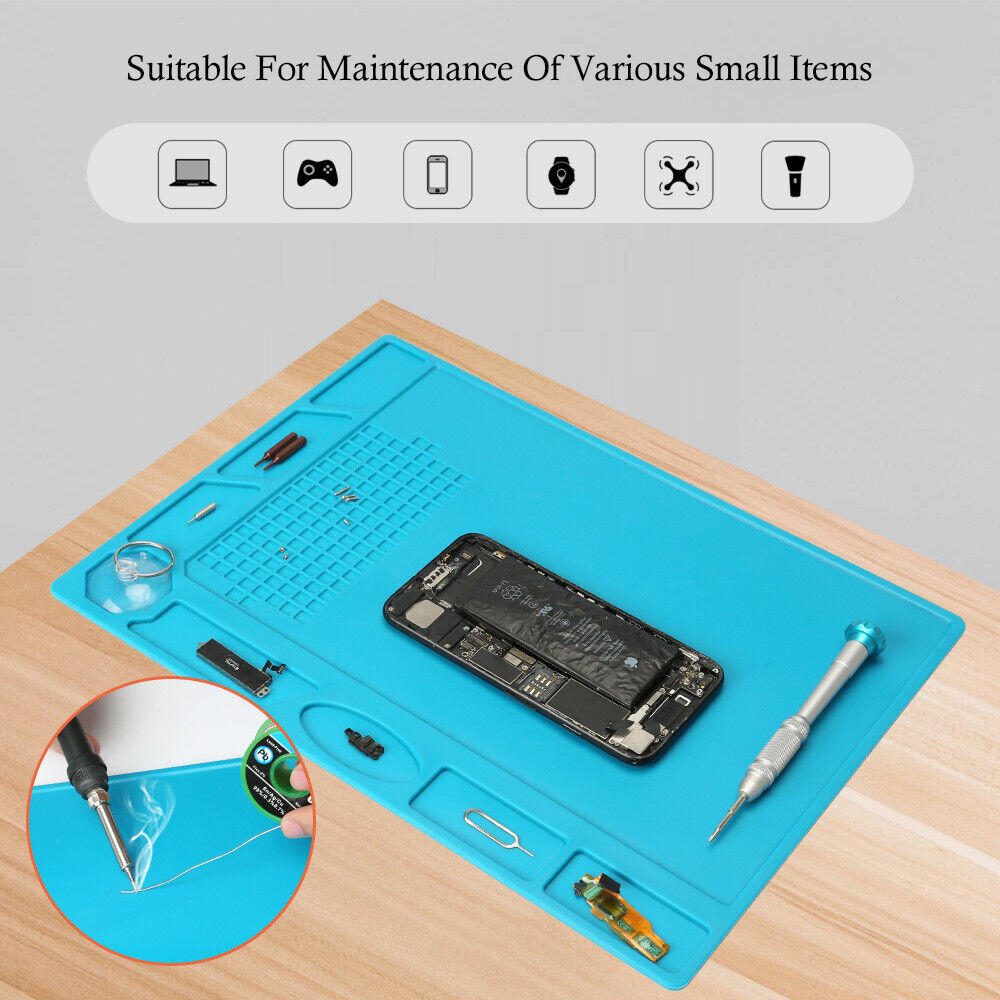 Phone PC Repair Silicone Mat Magnetic Anti-Static Heat Insulation Soldering Pad