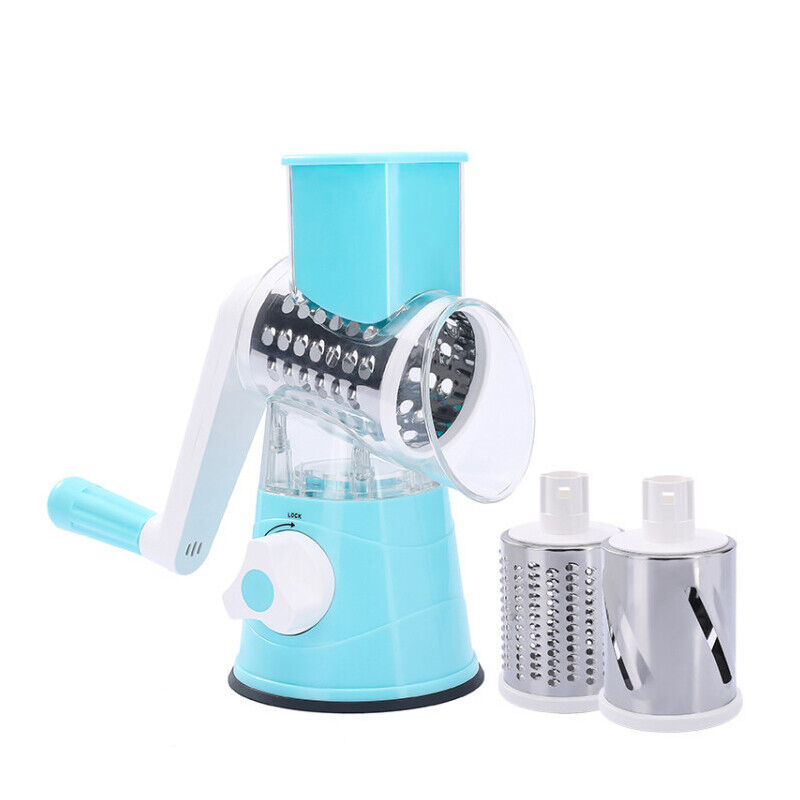 Kitchen Vegetable Fruit Slicer Cutter Shredder Food Manual Rotary Grater Chopper