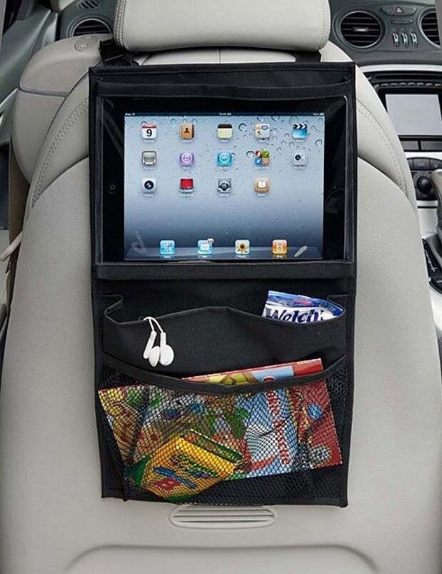 Back Car Seat Hanging Organizer iPad Holder Storage Waterproof Travel Bag Pocket