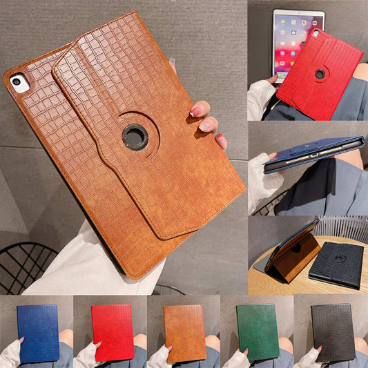 For iPad Mini Air Pro 5 6 7 8 9th Gen Case Smart Leather Rotate Stand Flip Cover