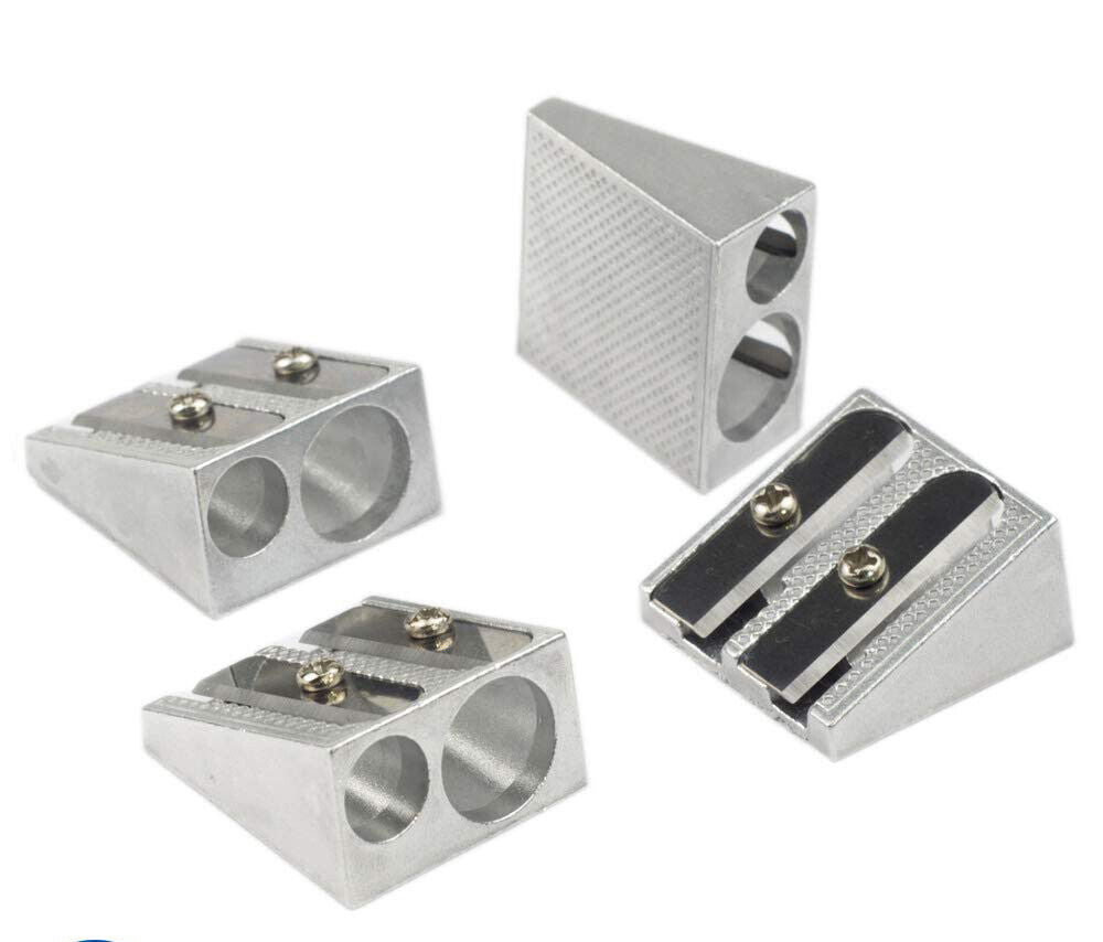 Metal Double Hole Pencil Sharpener Double and Single Hole