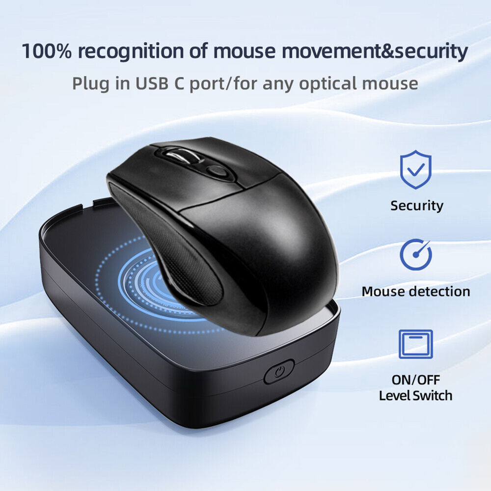 Mouse Mover Jiggler 5V 1A Automatic Mouse Movement Simulator for Keeps PC Active