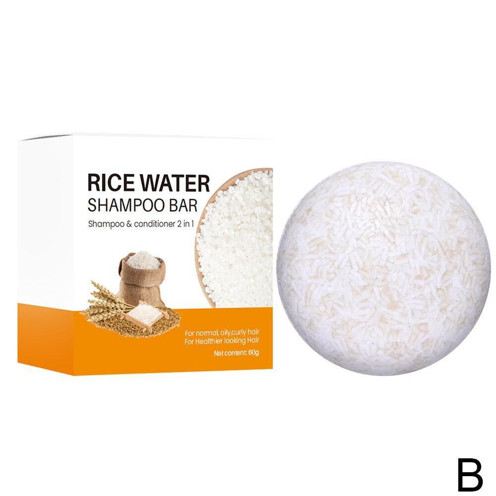 Rice Shampoo Soap Bar Moisturizing Anti-Hair Loss Fast Hair Regrowt h 2024