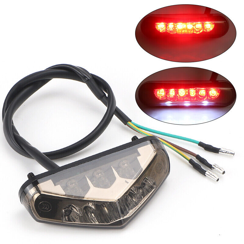 Motorcycle Mini Led Brake Tail Light License Plate Lamp 12V For Chopper Bobber