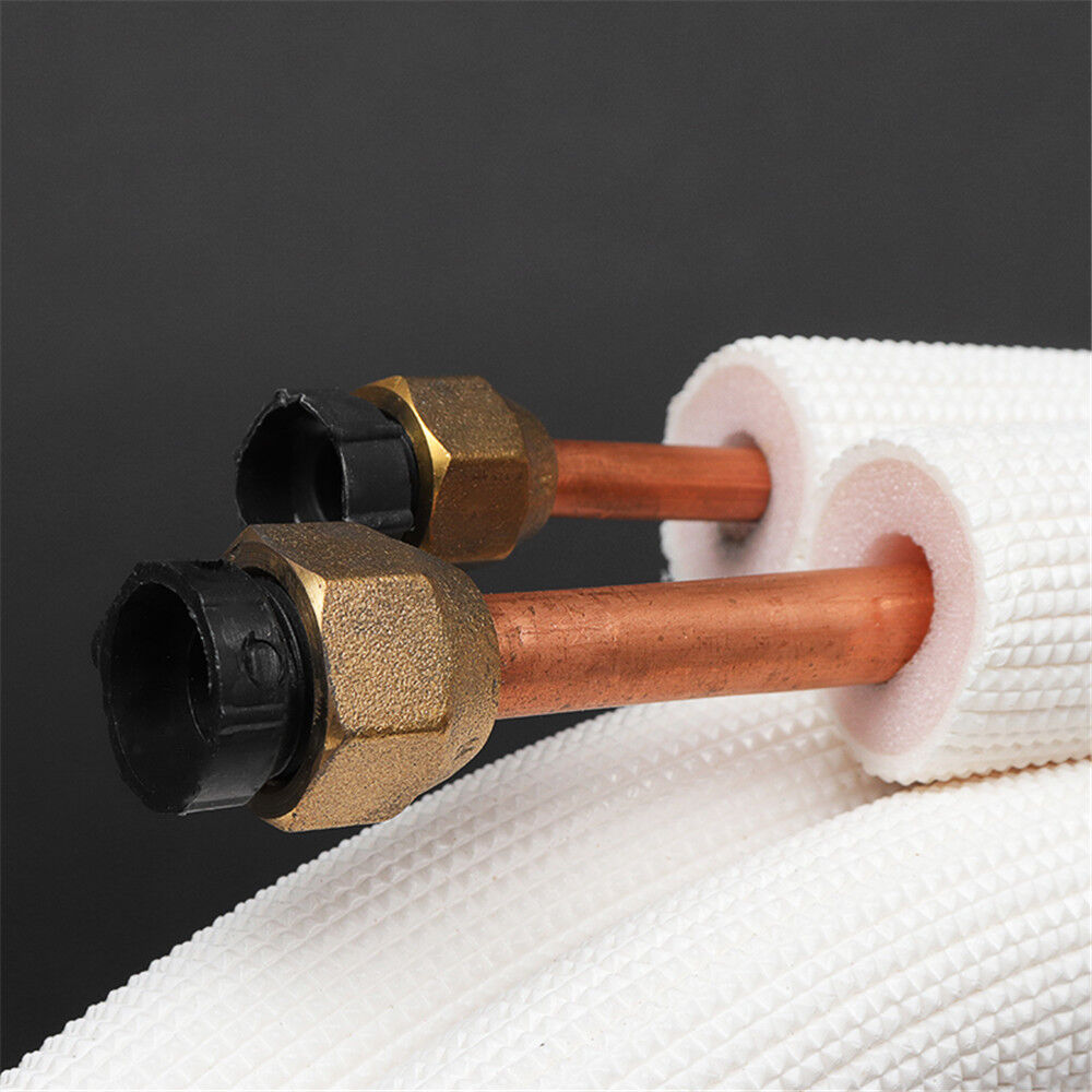 3m Insulated Copper Pipe Split Line Air Conditioner Pipe Fitting Pair Coil Tube