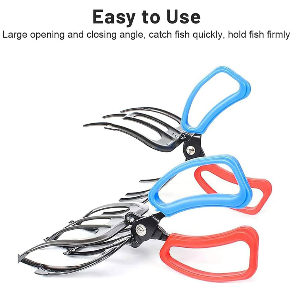 2x Ergonomic Fishing Pliers Durable Metal Fish Gripper with Anti-slip Handle