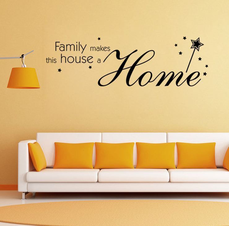 Wall Stickers Removable Family Makes House Home Room Decal Picture Art Decor