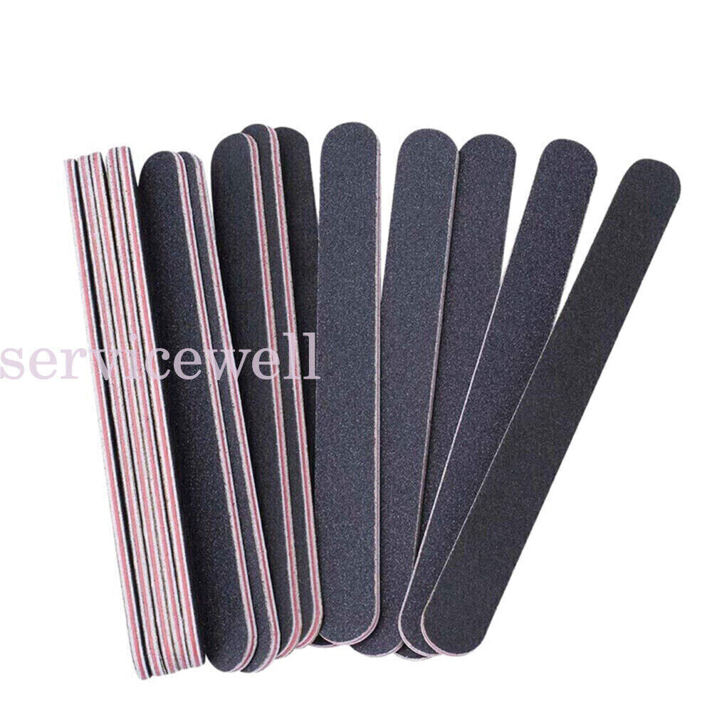 Professional Nail File Sanding Buffer100/180 Grit Manicure Art Pedicure Salon10x