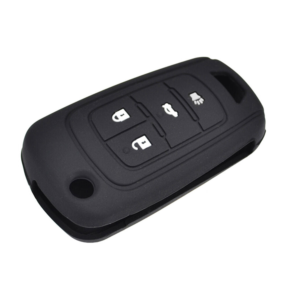 Silicone Car Key Cover Case For Chevrolet Cruze Sonic Buick Remote Fob Shell 4BT