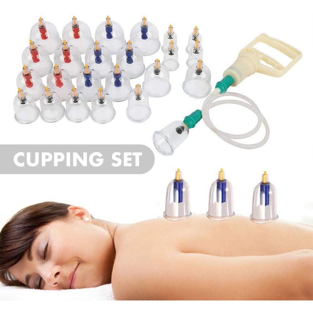 32 Cups Set Vacuum Cupping Suction Massager Kit Massage Acupuncture Pain Relief