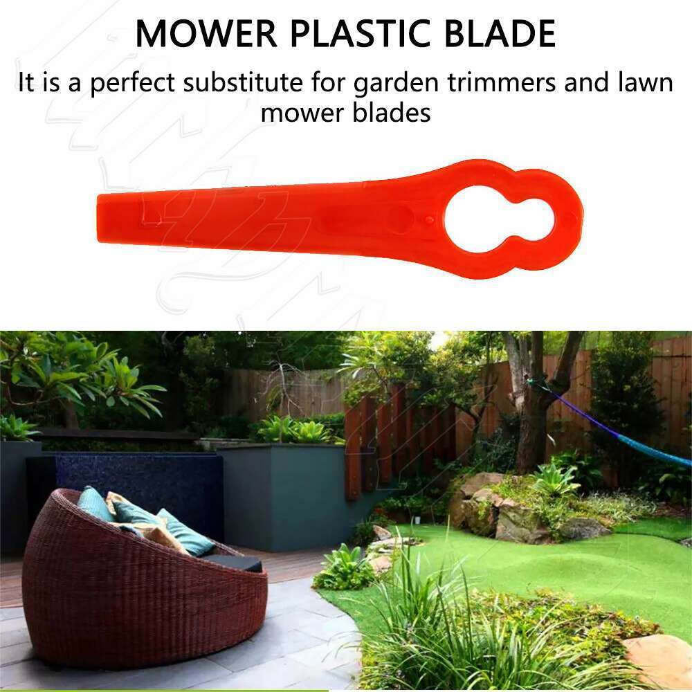 100 X Plastic Grass Trimmer Blade For Ozito Kuller Bosh Cordless Whipper Snipper