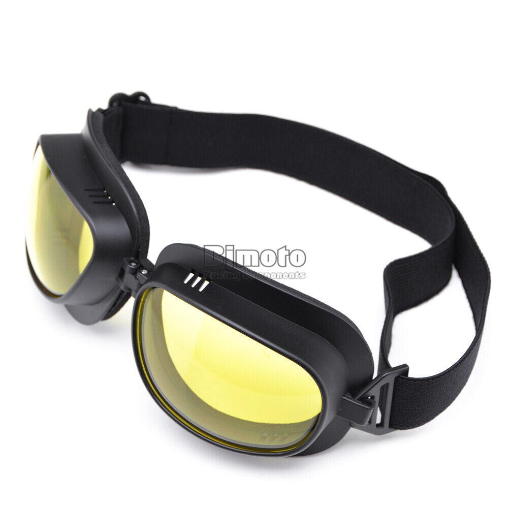 Motorcycle Riding Goggles Aviator Pilot For Harley Cruiser Chooper Scooter A1