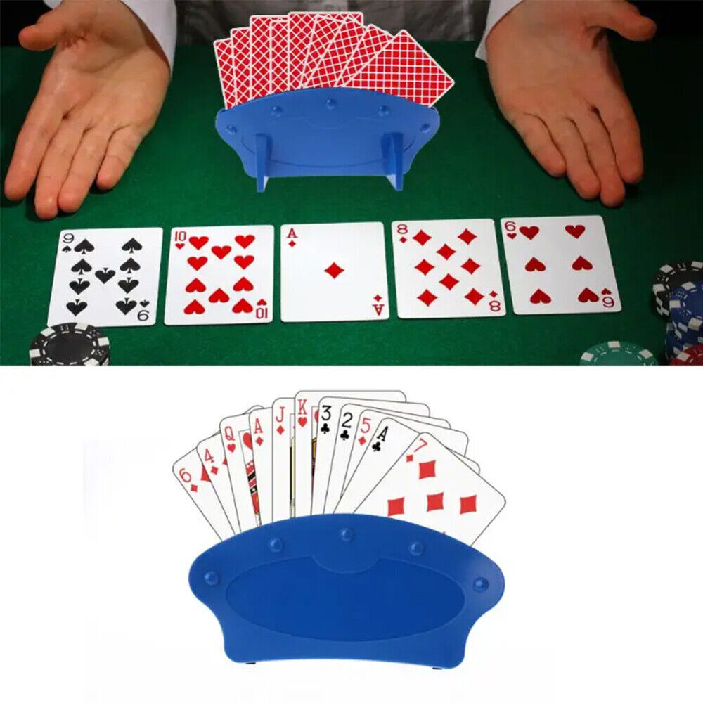 4pcs Fan Shape Playing Card Holder Rack Hands-Free for Children Arthritis Poker