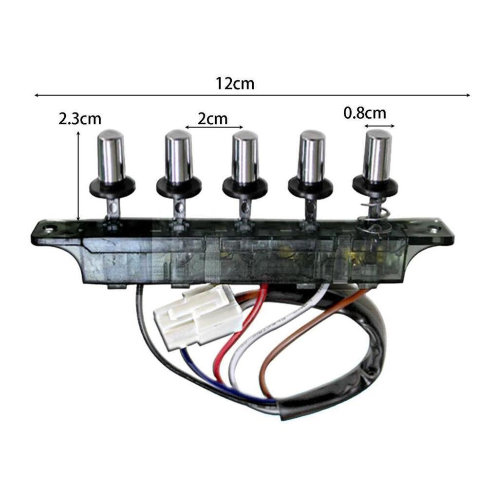 4/5 Push Button Kitchen Hood Switch Universal Attachments Replace Control Board