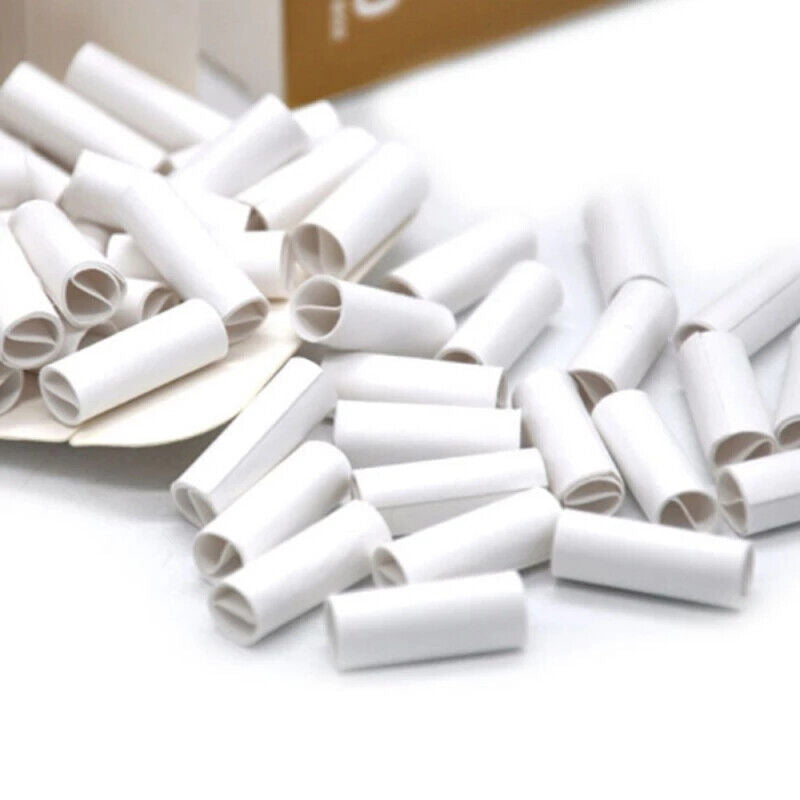 300Pcs 6mm DIY Pre Rolled Natural Unrefined Cigarette Filter Rolling Paper Tips