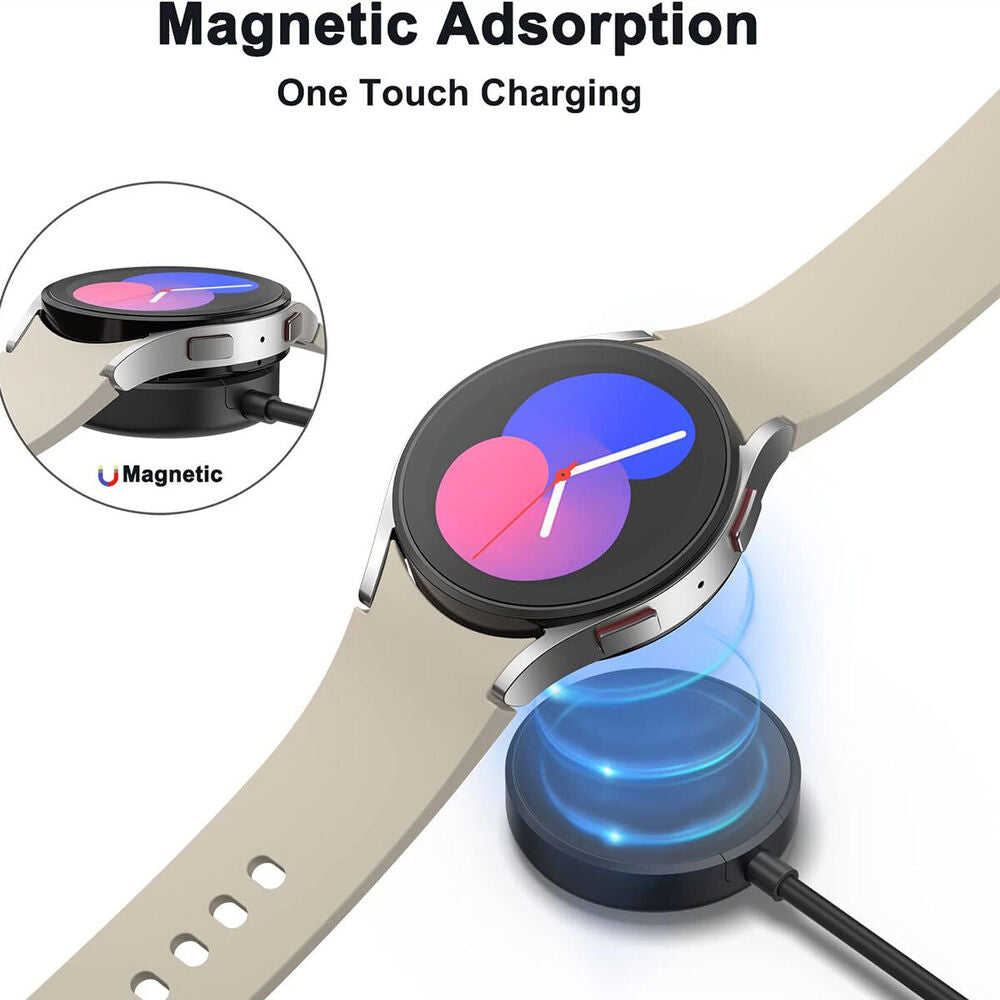 Wireless Magnetic Charger For iWatch Samsung Galaxy Watch 5 Pro/5/4/3 USB Type C