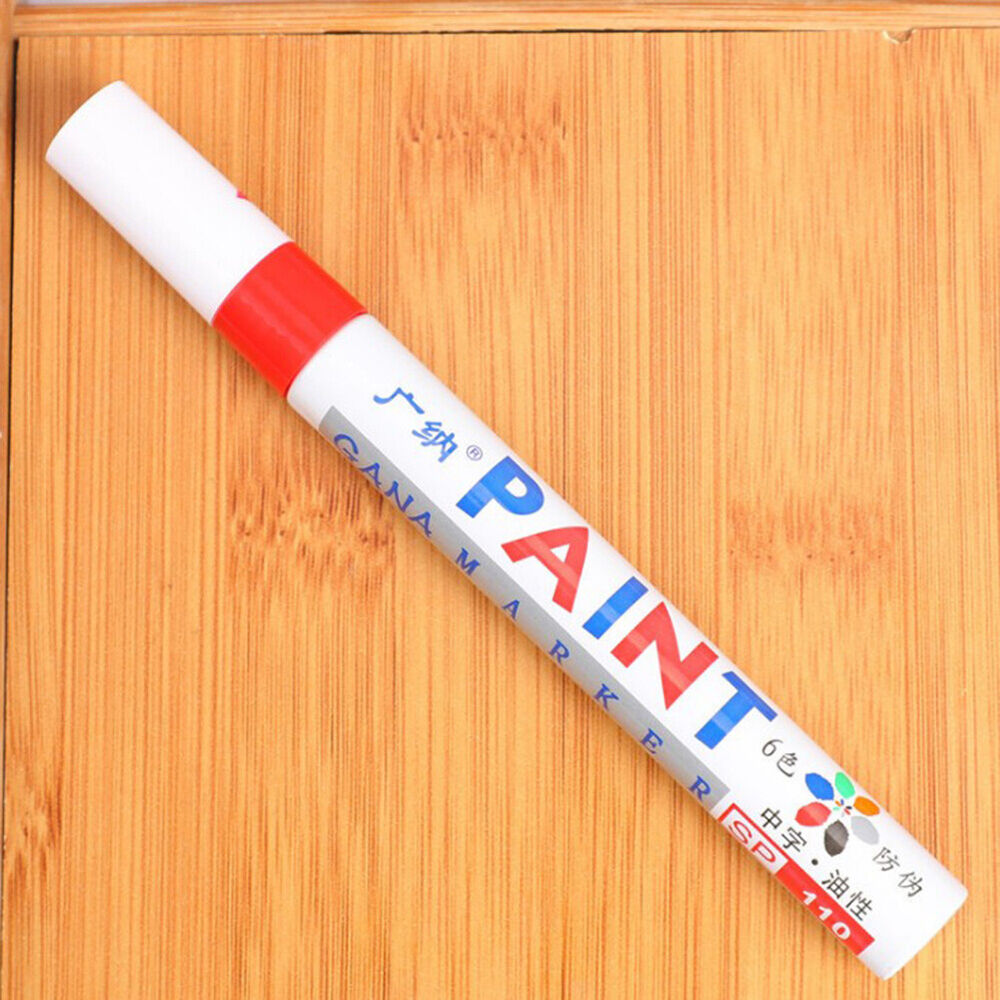 Waterproof Paint Pen Marker 12 Colours For Car Tyre Tire Metal Permanent Pen