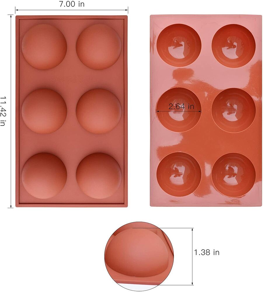 Large Semi Sphere Silicone Moulds Chocolate Ball Silicon Mould Jelly Mold