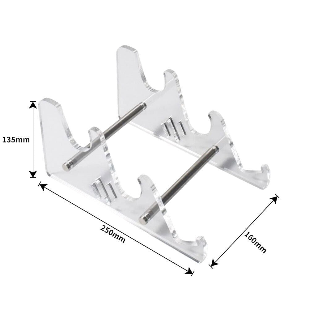 3 Tiers Display Keyboard Holder Transparent Acrylic Keyboard Stand Detachable #T