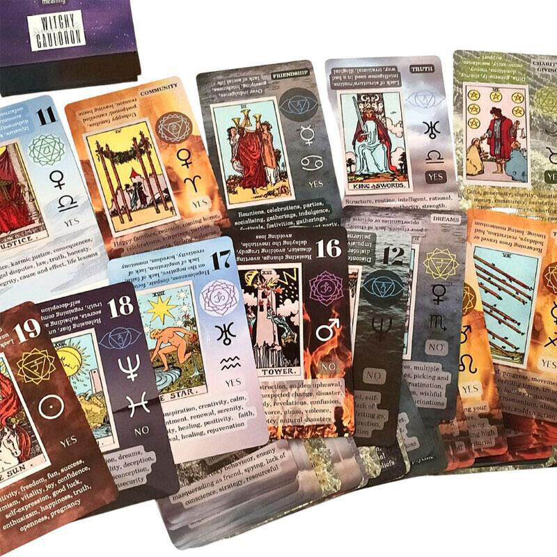 Tarot Cards Deck for Beginners Vintage Card Set Family Party Playing Board Gift