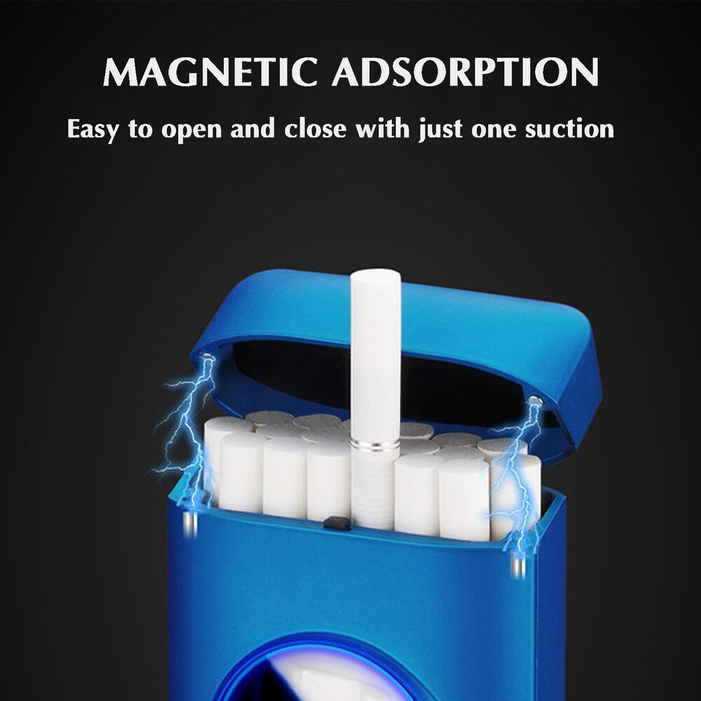 USB Rechargeable Cigarette Case Box With Windproof Lighter