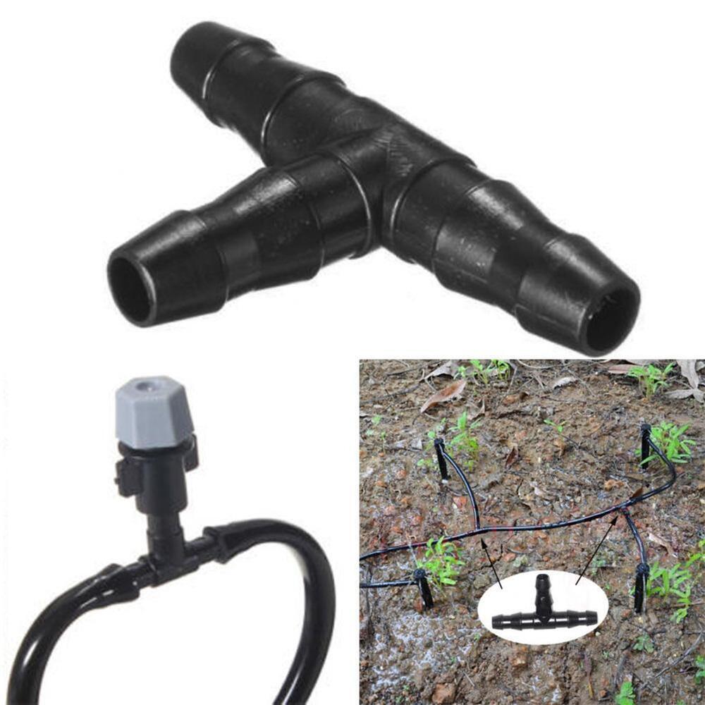 100pcs Drip Irrigation Joint Plastic Irrigation Pipe Multi-function Garden Tools