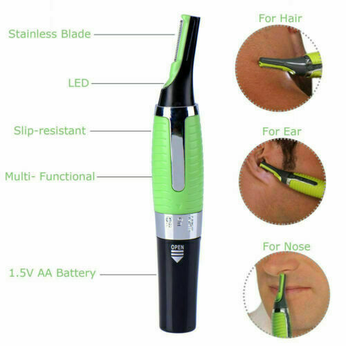 Men Nose Ear Face Neck Eyebrow Hair Mustache Beard Trimmer Shaver Clipper Remove